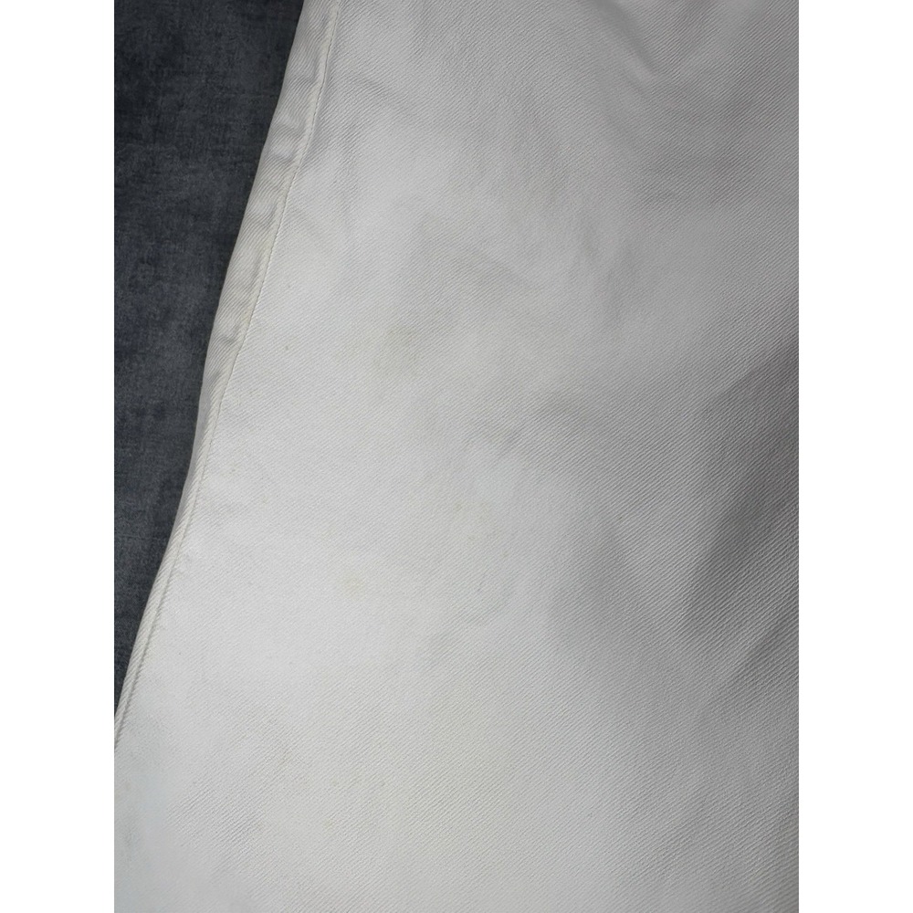 Vintage 90s Levis 551 Womens 16 Long White Jeans USA Relaxed Tapered Distressed - Picture 11 of 16